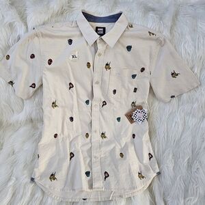 Limited Edition Marvel VANS YOUTH Button Down Shirt - Size YOUTH XL